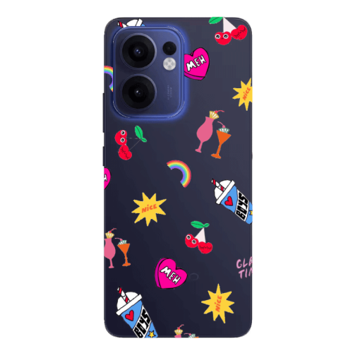 Oppo Reno13 FS glam time Transparent Silicone TPU Θήκη