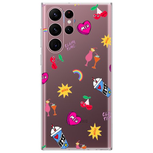 Samsung S22 Ultra glam time Transparent Silicone TPU Θήκη