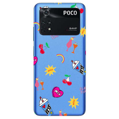 Xiaomi Poco M4 Pro 4G glam time Transparent Silicone TPU Θήκη