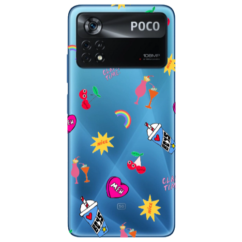 Xiaomi Poco X4 Pro glam time Transparent Silicone TPU Θήκη