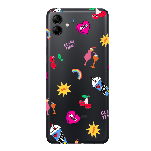 Samsung A04 glam time Transparent Silicone TPU Θήκη