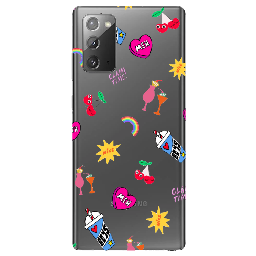 Samsung Note 20 glam time Transparent Silicone TPU Θήκη