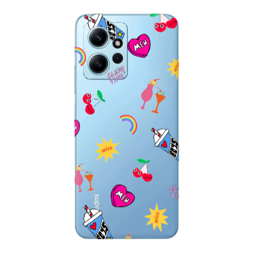 Xiaomi Redmi Note 12 4G glam time Transparent Silicone TPU Θήκη