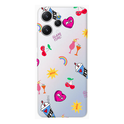 Xiaomi Redmi 12 glam time Transparent Silicone TPU Θήκη