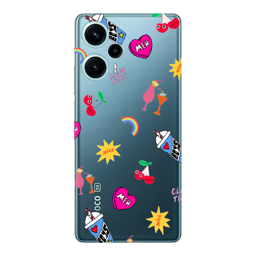 Xiaomi Poco F5 glam time Transparent Silicone TPU Θήκη