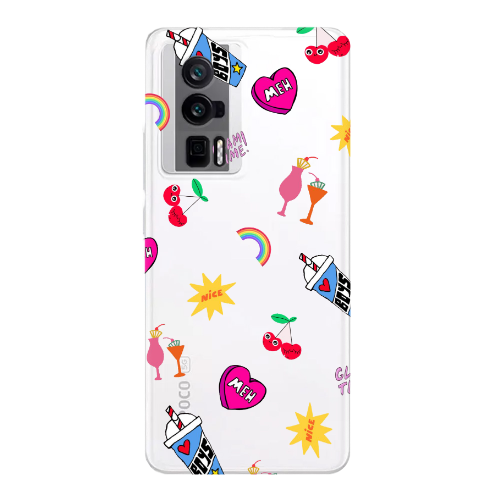 Xiaomi Poco F5 Pro glam time Transparent Silicone TPU Θήκη