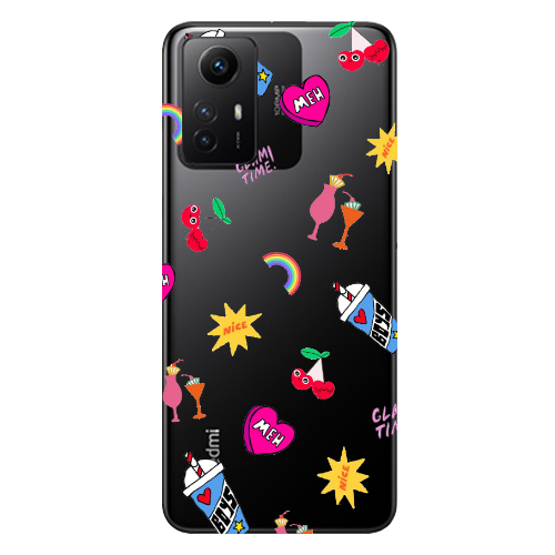 Xiaomi Redmi Note 12s glam time Transparent Silicone TPU Θήκη