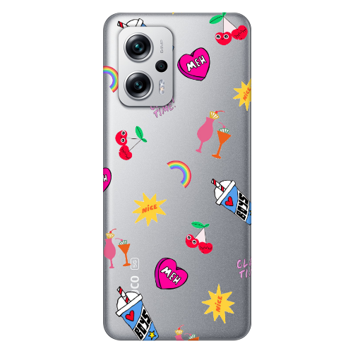 Xiaomi Poco X4 GT glam time Transparent Silicone TPU Θήκη