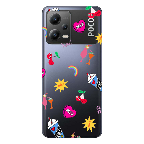 Xiaomi Poco X5 glam time Transparent Silicone TPU Θήκη