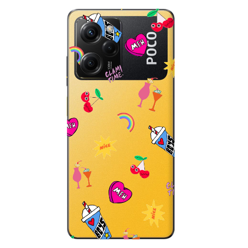 Xiaomi Poco X5 Pro glam time Transparent Silicone TPU Θήκη