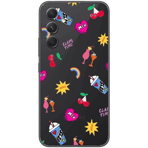 Samsung Galaxy A25 glam time Transparent Silicone TPU Θήκη