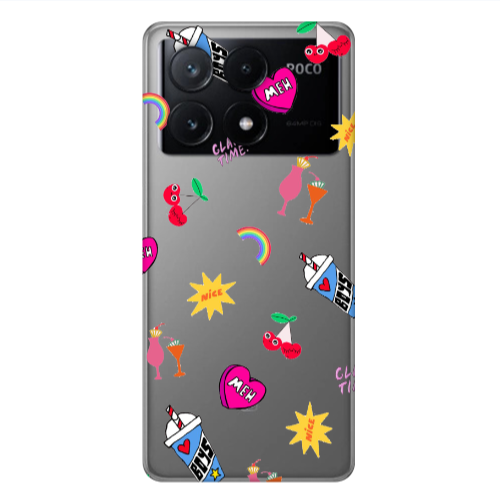 Xiaomi Poco X6Pro 5G glam time Transparent Silicone TPU Θήκη