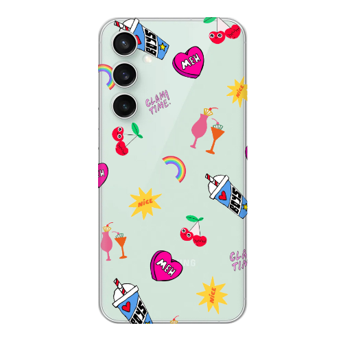 Samsung S24 glam time Transparent Silicone TPU Θήκη
