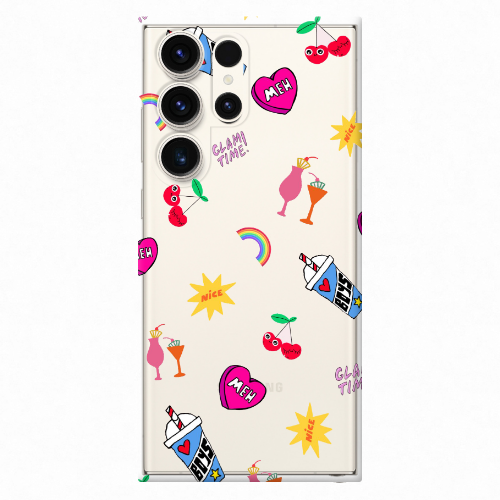 Samsung S24 Ultra glam time Transparent Silicone TPU Θήκη