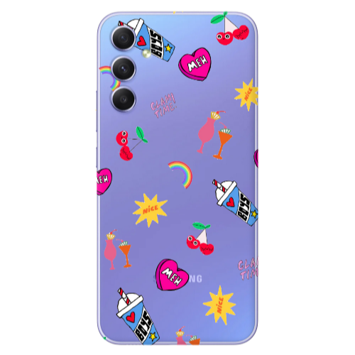 Samsung A16 glam time Transparent Silicone TPU Θήκη