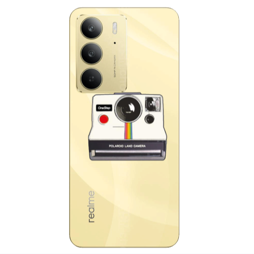 Realme C 75 Polaroid land camera Transparent Silicone TPU Θήκη