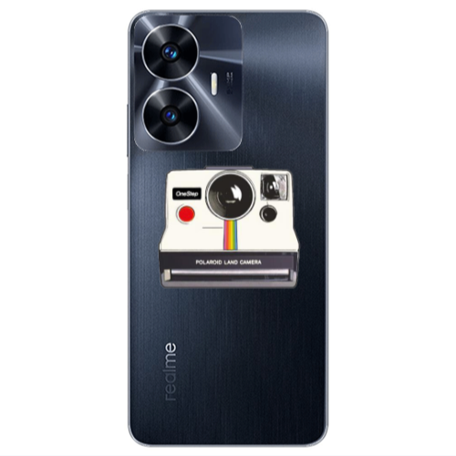 Realme Note 50 Polaroid land camera Transparent Silicone TPU Θήκη