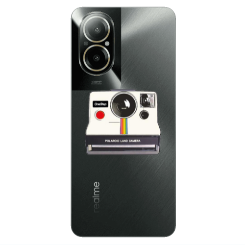 Realme C67 Polaroid land camera Transparent Silicone TPU Θήκη