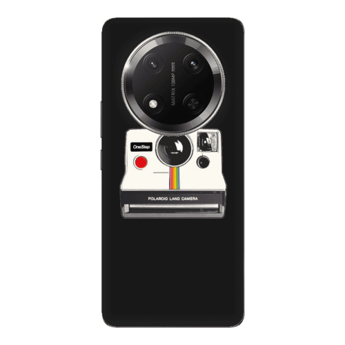 Honor Magic 7 Lite Polaroid land camera Black Colored Silicone TPU Θήκη