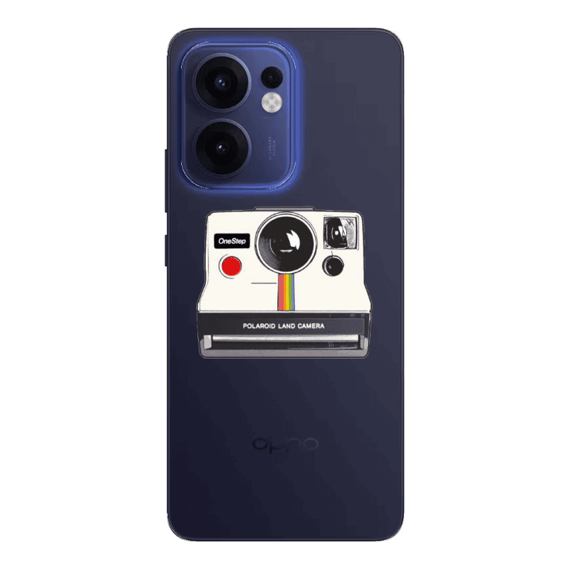 Oppo Reno13 FS Polaroid land camera Transparent Silicone TPU Θήκη