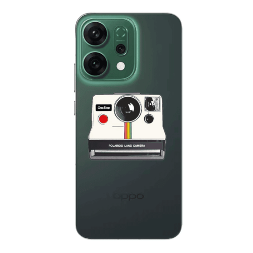 Oppo RENO 14 Polaroid land camera Transparent Silicone TPU Θήκη