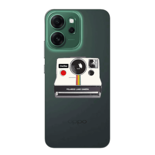 Oppo 14 F Polaroid land camera Transparent Silicone TPU Θήκη