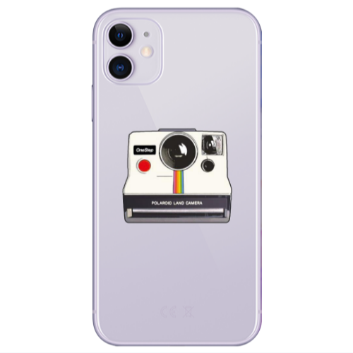 Apple iPhone 11  Polaroid land camera Transparent Silicone TPU Θήκη