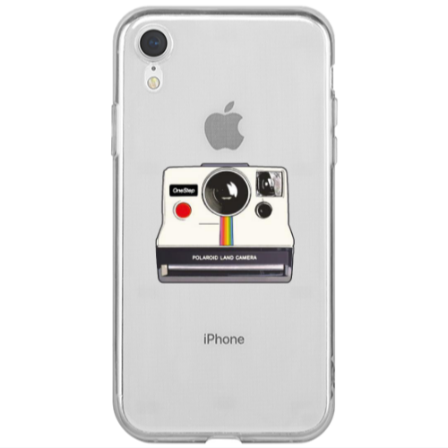 Apple iPhone Xr Polaroid land camera Transparent Silicone TPU Θήκη