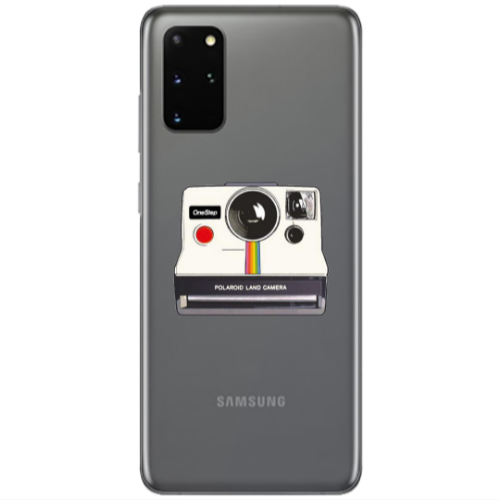 Samsung S20 Plus Polaroid land camera Transparent Silicone TPU Θήκη