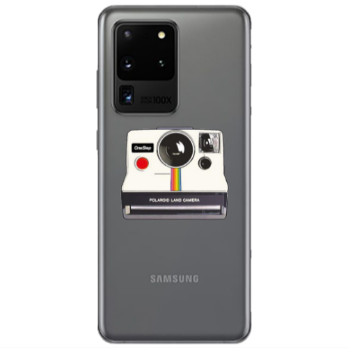 Samsung S20 Ultra Polaroid land camera Transparent Silicone TPU Θήκη