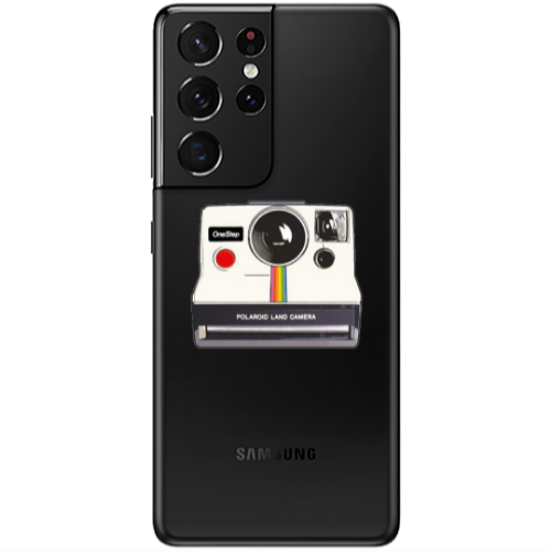 Samsung S21 Ultra Polaroid land camera Transparent Silicone TPU Θήκη