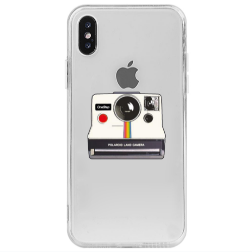 Apple iPhone Xs Max Polaroid land camera Transparent Silicone TPU Θήκη