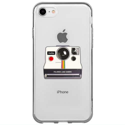 Apple iPhone 7 Polaroid land camera Transparent Silicone TPU Θήκη