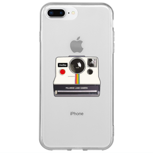 Apple iPhone 7 Plus Polaroid land camera Transparent Silicone TPU Θήκη