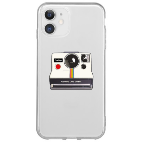 Apple iPhone 12 Mini Polaroid land camera Transparent Silicone TPU Θήκη