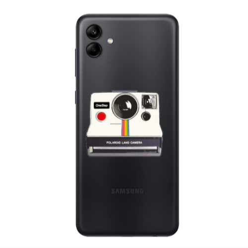 Samsung A04 Polaroid land camera Transparent Silicone TPU Θήκη