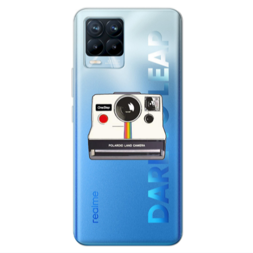 Realme 8 Pro Polaroid land camera Transparent Silicone TPU Θήκη