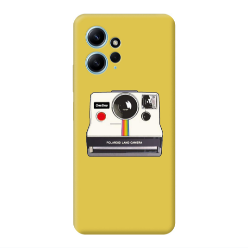 Xiaomi Redmi Note 12 4G Polaroid land camera Yellow Colored Silicone TPU Θήκη