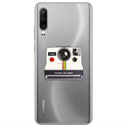 Huawei P30 Polaroid land camera Transparent Silicone TPU Θήκη