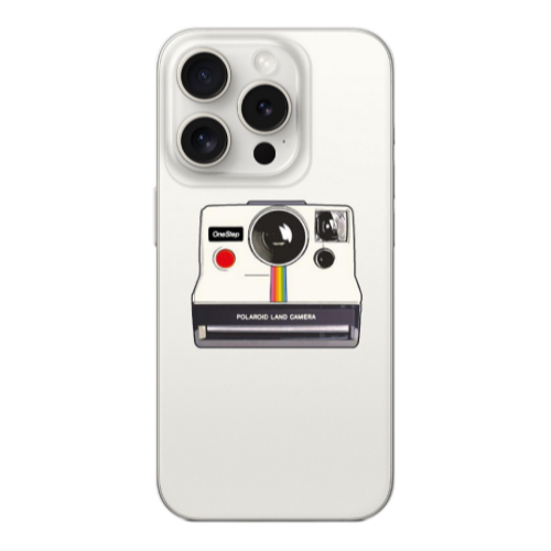 Apple iPhone 15 Pro Polaroid land camera Transparent Silicone TPU Θήκη