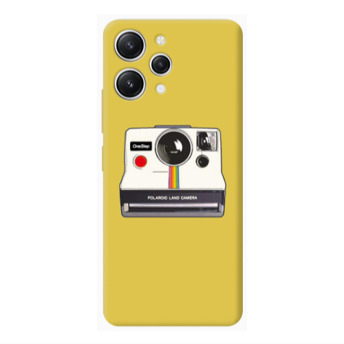 Xiaomi Redmi 12 Polaroid land camera Yellow Colored Silicone TPU Θήκη