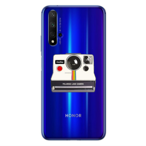 Huawei Nova 5 T Polaroid land camera Transparent Silicone TPU Θήκη