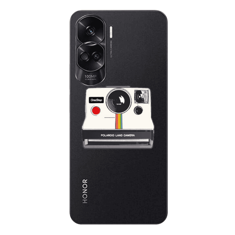 Honor 90 Lite 5G Polaroid land camera Transparent Silicone TPU Θήκη