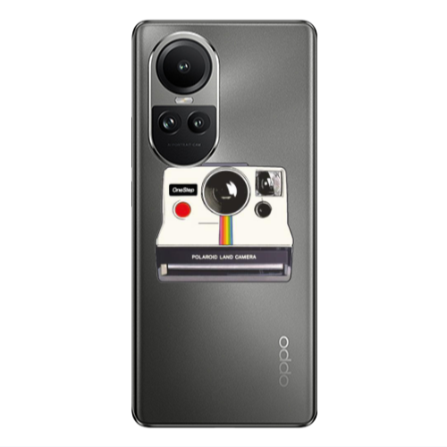 Oppo Reno10 5G Polaroid land camera Transparent Silicone TPU Θήκη