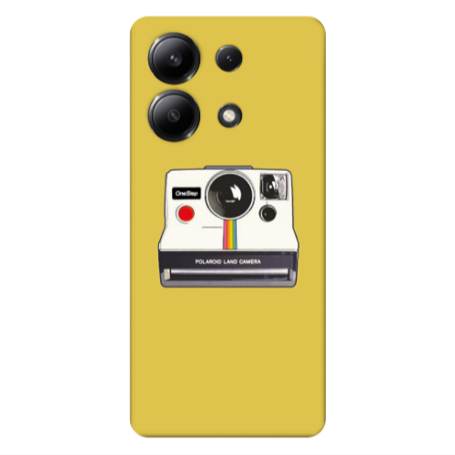 Xiaomi Redmi Note 13 4G Polaroid land camera Yellow Colored Silicone TPU Θήκη
