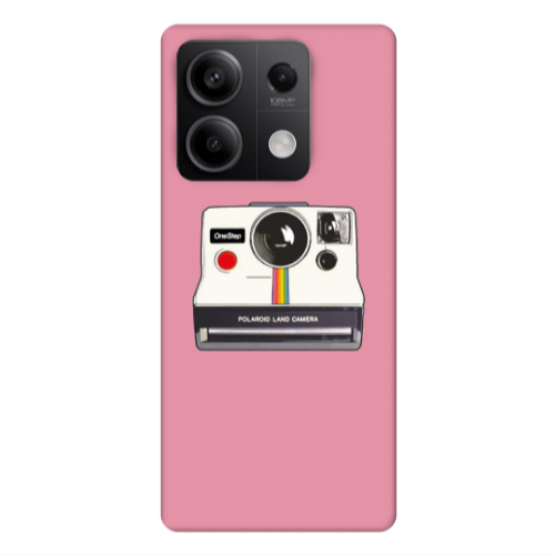 Xiaomi Redmi Note 13Pro 5G Polaroid land camera Pink Colored Silicone TPU Θήκη