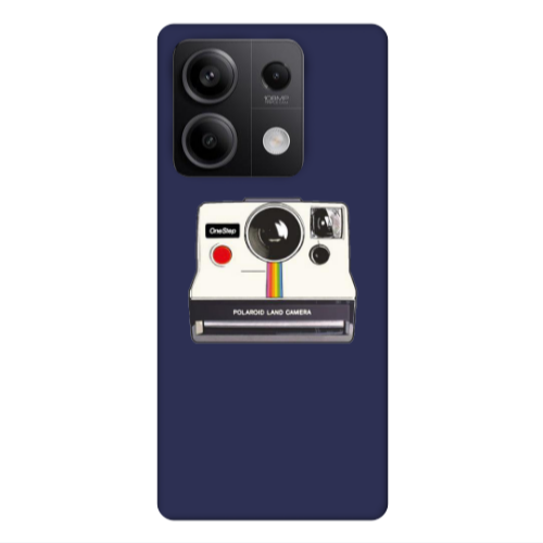 Xiaomi Redmi Note 13Pro 5G Polaroid land camera Dark blue Colored Silicone TPU Θήκη