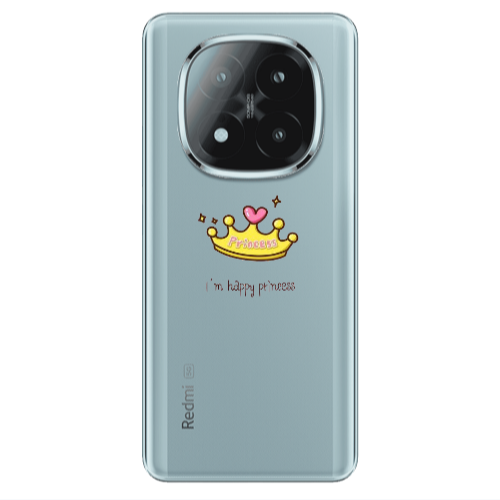 Xiaomi Redmi Note 14 Pro + 5g Happy princess Transparent Silicone TPU Θήκη