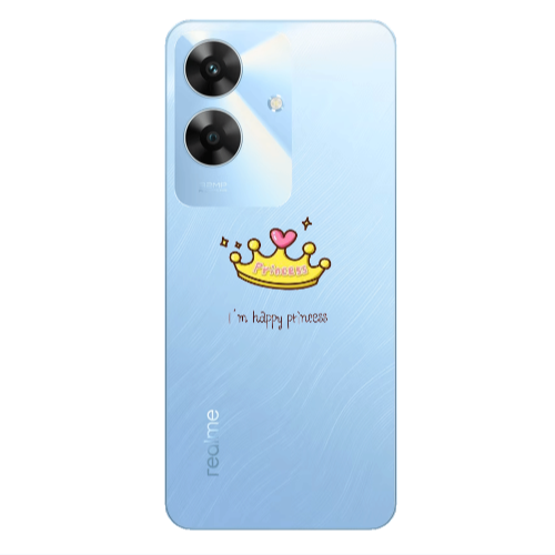 Realme Note 60 Happy princess Transparent Silicone TPU Θήκη