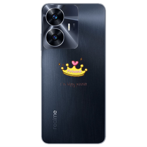 Realme Note 50 Happy princess Transparent Silicone TPU Θήκη